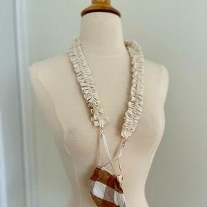 Ruffled mask holder / lanyard